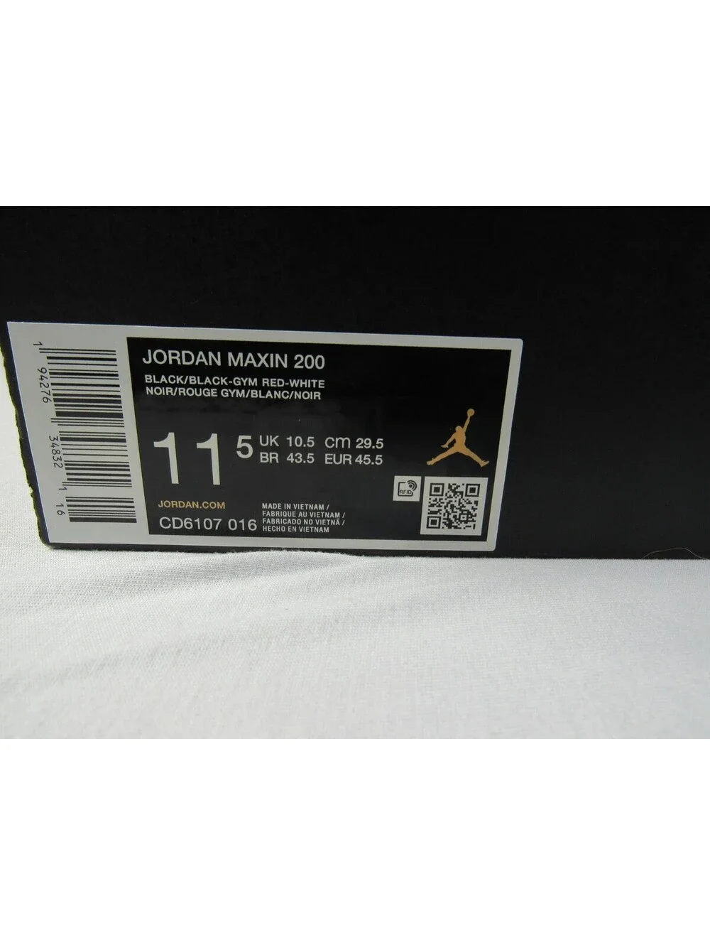 Nike JORDAN MAXIN 200 Men Basketball Shoe Sneaker NEW Black CD6107 016 - US 11.5